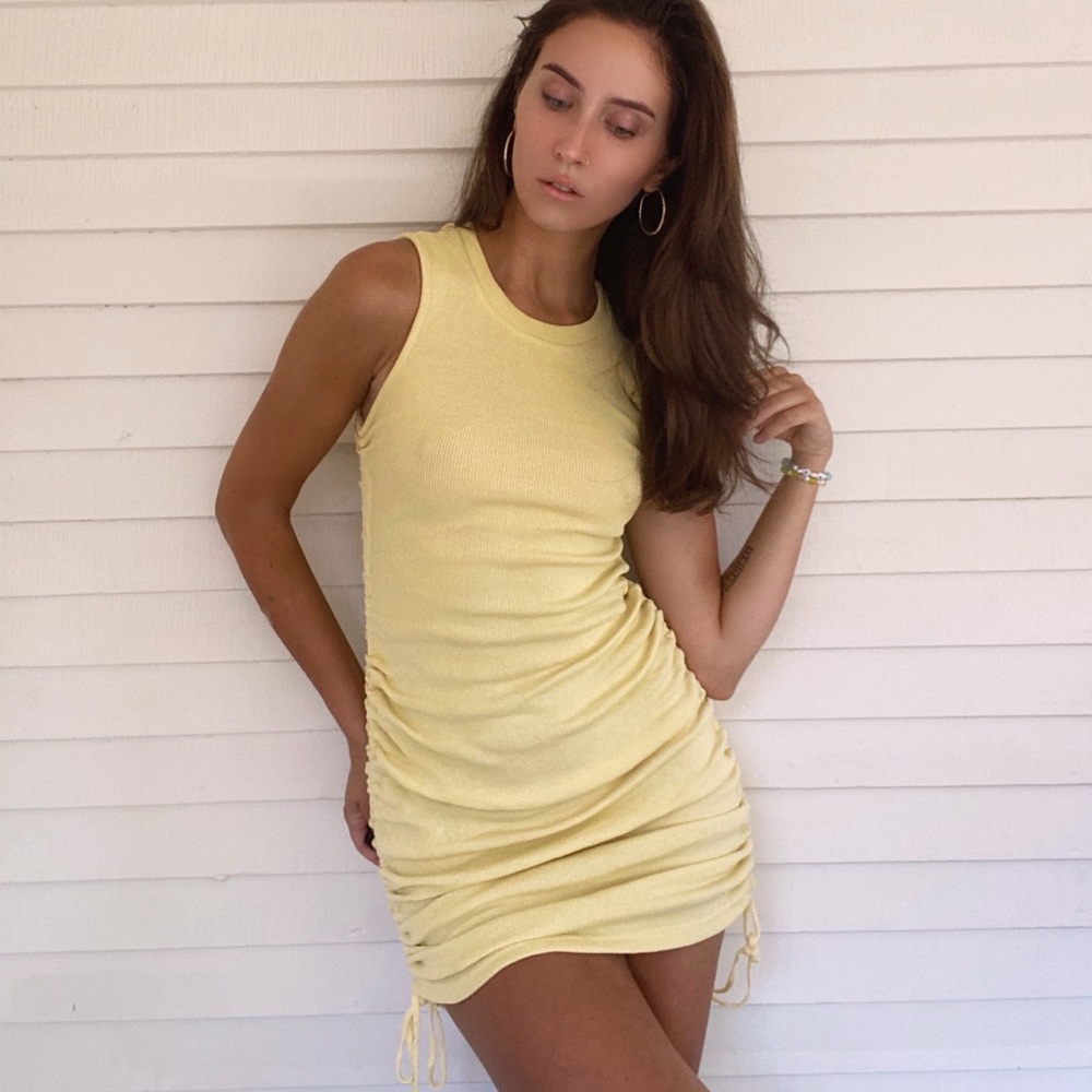 Military Minds Dress - Yellow